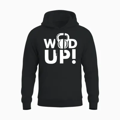 Crossfit Wod Up Unisex Hoodie - Black