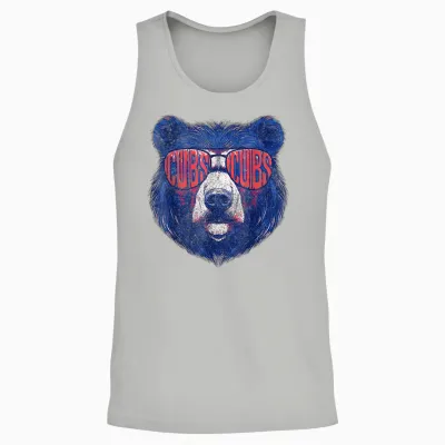 Cubs Wearing Sunglasses Vintage Design for Men Women Unisex Tank Top - Ash