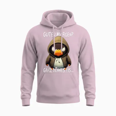 Guten Morgen? Ganz Dünnes Eis Unisex Hoodie - Light Pink