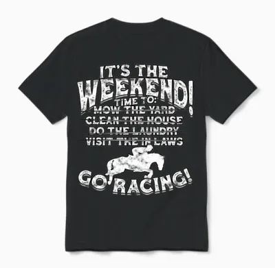 Horse Racing Equestrian Horseback Horse Racer Unisex T-Shirt - Black