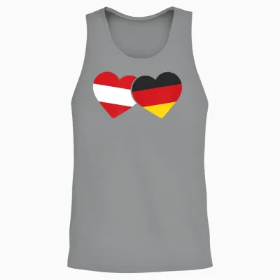 österreich Flagge Deutsche Flagge österreich Deutschland Unisex Tank Top - Sport Grey