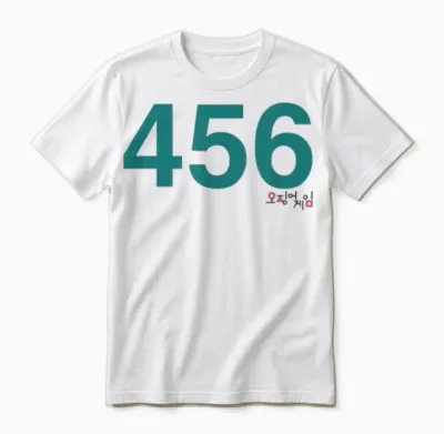 Squid Game Player 456 Costume Unisex T-Shirt - White