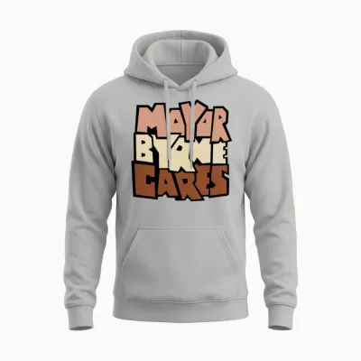 Mayor Byrne Cares Unisex Hoodie - Ash