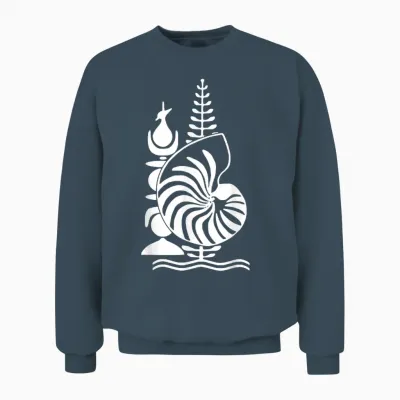 Kanak Emblem New Caledonia T-Shirt Gift Idea, Black, S Unisex Sweatshirt - Dark Heather