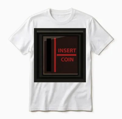 Coin Arcade Retro Gamer Unisex T-Shirt - White