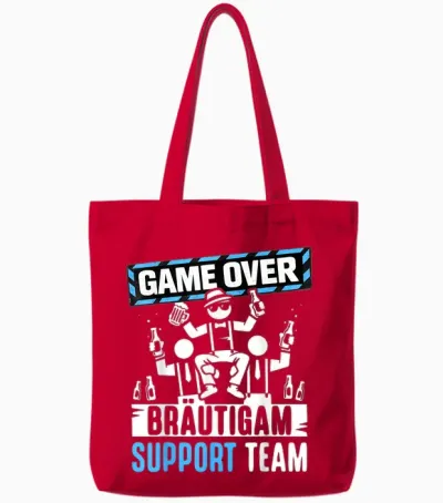 Junggesellenabschied T-Shirt Jga Männer Team Bräutigam Jga Tote Bags - Red