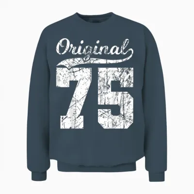 75 Original 49 Jahren Mann Frau Geburtstag Unisex Sweatshirt - Dark Heather