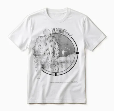 Pink Floyd Pink Floyd Silhouette De Tonnerre Délicate Unisex T-Shirt - White