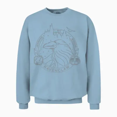 Harry Potter Ravenclaw Coat of Arms Unisex Sweatshirt - Light Blue