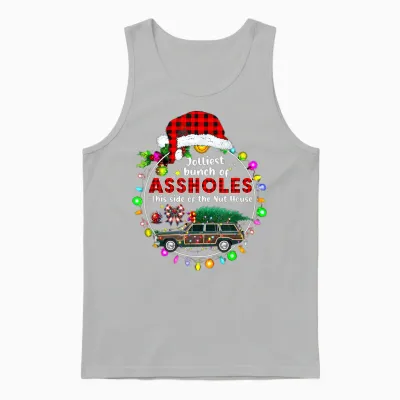 Jolliest Bunch of Assholes This Side of the Nut House Unisex Tank Top - Ash