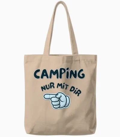 Camping Nur Mit Dir Tote Bags - Natural