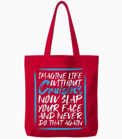 Cruise Cruising Cruise Ship Tote Bags - Red
