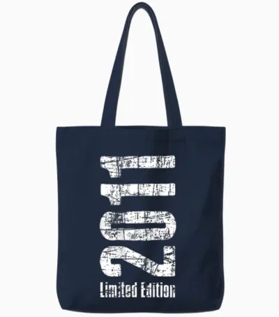 15 Years Boy Girl Birthday 15 Years Limited Edition 2011 Tote Bags - Navy