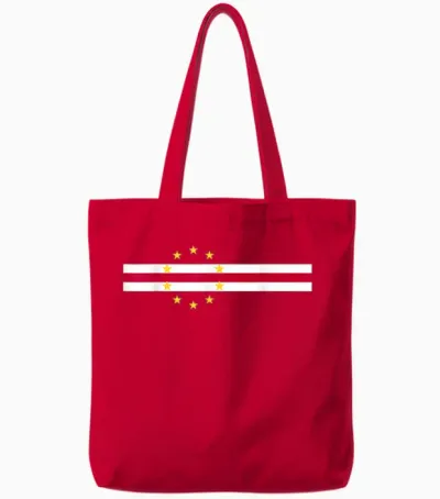 Cape Verde Flag Fans Proud Cabo Verde Supporters Tote Bags - Red