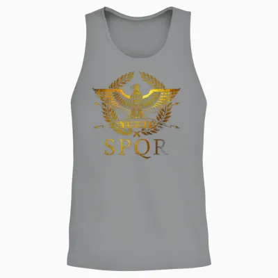 Spqr Senātus Populusque Rōmānus Unisex Tank Top - Sport Grey