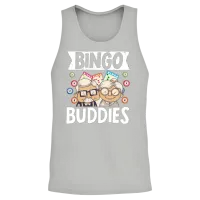 Bingo Buddies Funny Lucky Gambling Unisex Tank Top - Ash – 2