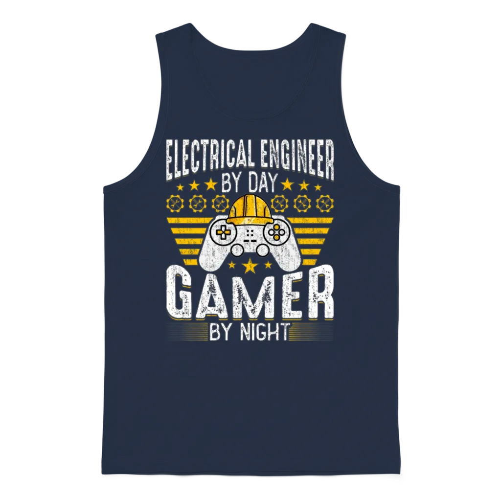 Electrical Engineer Funny Electrical Engineering Unisex Tank Top - Navy
