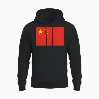 Flag of China Cool Chinese Unisex Hoodie - Black