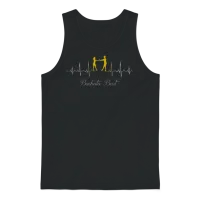 Bachata Heartbeat for Festivals Unisex Tank Top - Black – 1