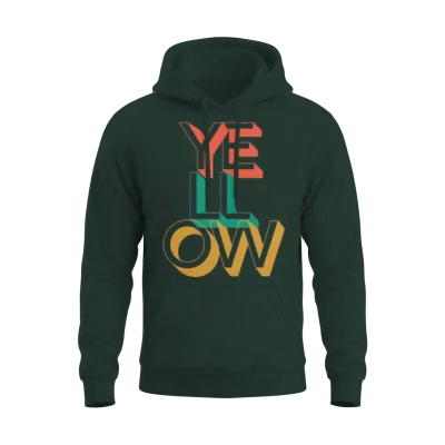 Retro Yellow Unisex Hoodie - Forest
