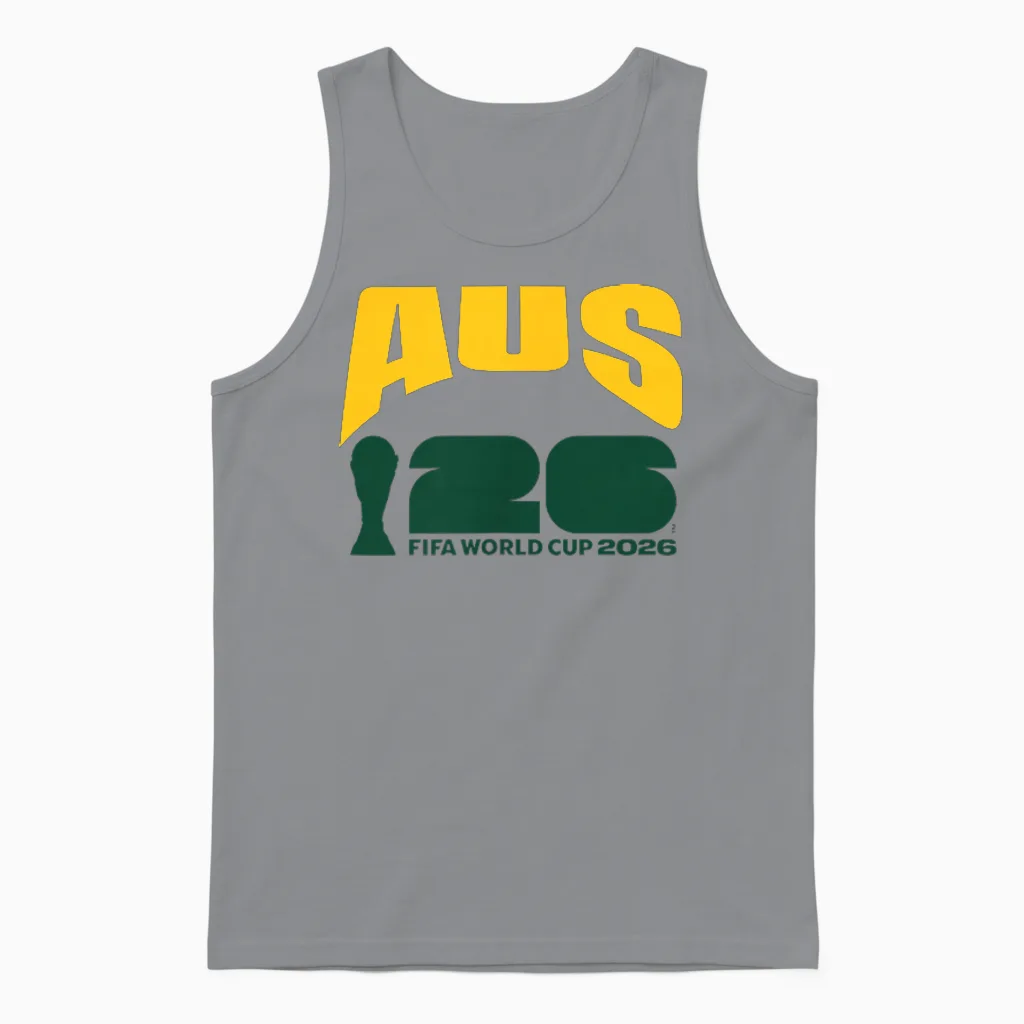 Fifa World Cup26 Australia Ball in Goal Unisex Tank Top in Sport Grey