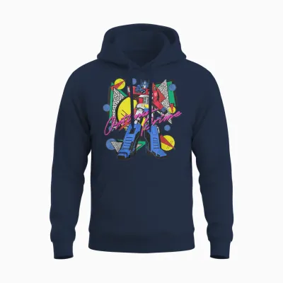 Transformers Retro Optimus Prime 80's Print Unisex Hoodie - Navy