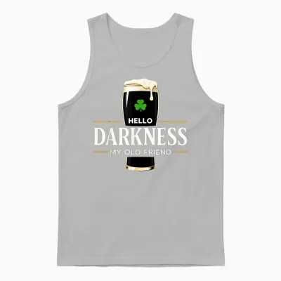 Hello Darkness My Old Friend Vitamin G Funny Quote Unisex Tank Top - Ash
