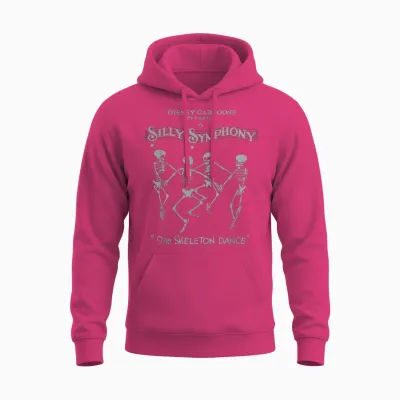 Disney Silly Symphonies the Skeleton Dance Vintage Logo Unisex Hoodie - Heliconia