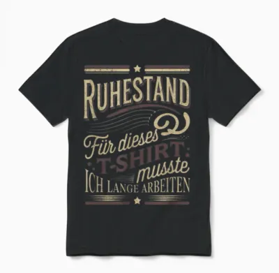 Ruhestand Für Dieses T-Shirt Musste Ich Lange Arbeiten Unisex T-Shirt - Black