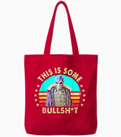 Vintage American Resident Alien Nerd Funny Retro Men Women Tote Bags - Red