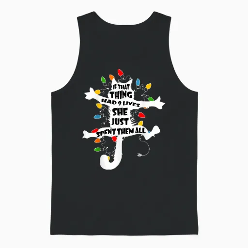 Funny Pussy-Cat from Christmas Vacation Frieds Lover Unisex Tank Top - Black