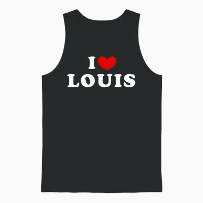 I Love Louis, Ich Liebe Louis Unisex Tank Top - Black