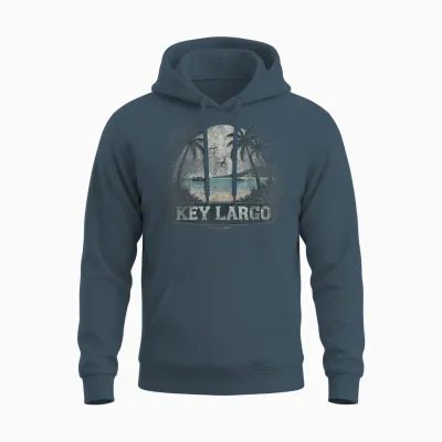 Retro Key Largo Landschaft Vintage Souvenir Unisex Hoodie - Dark Heather