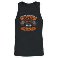 Legends Were Born in July 1974 Birthday Unisex Tank Top - Black – 2