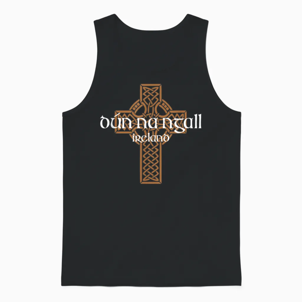 Dún Na Ngall Donegal Keltisches Kreuz Irland Eire Souvenir Unisex Tank Top in Black