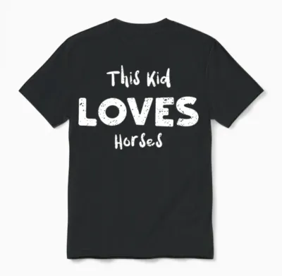 This Kid Loves Horses - Horse Unisex T-Shirt - Black