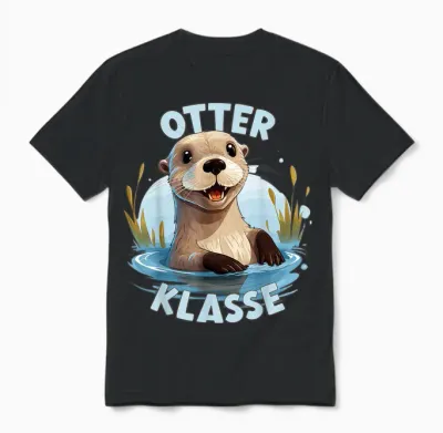 Otterklasse in Der Grundschule, Klassentier Otter Unisex T-Shirt - Black