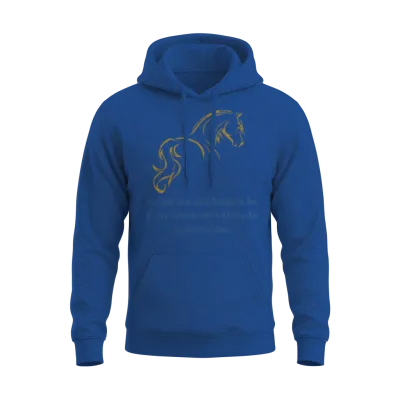 No Heaven Can Heaven Be if My Horse Unisex Hoodie - Royal
