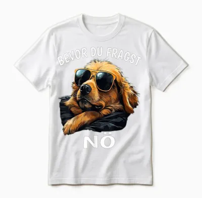 Bevor Du Fragst - Nö Lustiges Sarkasmus Hunde Kaffee Unisex T-Shirt - White