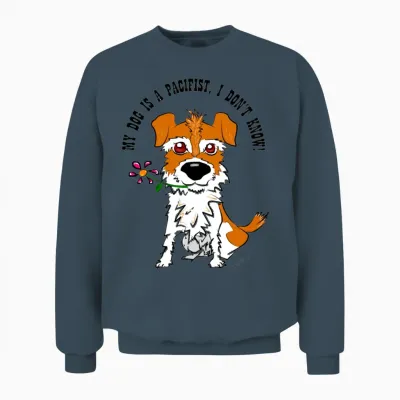 Dog Jack Russell Dog Unisex Sweatshirt - Dark Heather