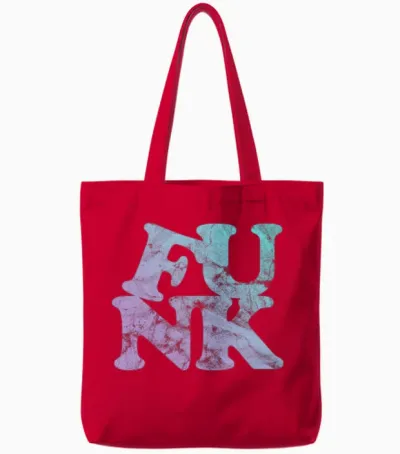 Funk Retro Tote Bags - Red