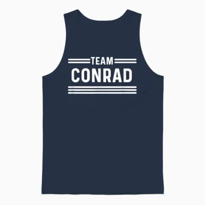 Team Conrad - Familienname Unisex Tank Top - Navy