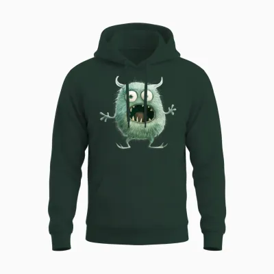 Funny Monster Unisex Hoodie - Forest