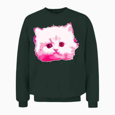 Cat Pink Unisex Sweatshirt - Forest