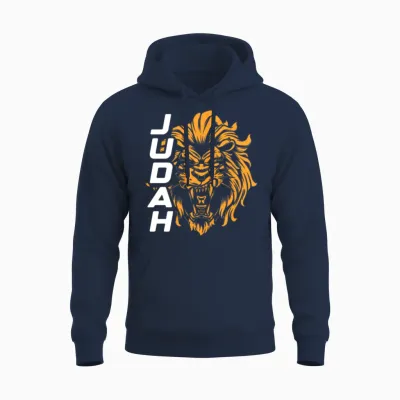Judah Lion Unisex Hoodie - Navy