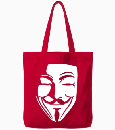 V for Vendetta Tote Bags - Red