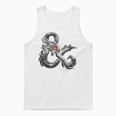 Dungeons & Dragons: Honor Among Thieves Ampersand Logo T-Shirt Small Unisex Tank Top - White