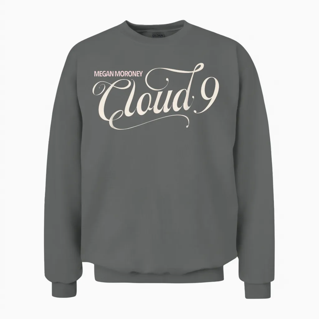 Megan Moroney Cloud 9 Window Portrait Unisex Sweatshirt in Graphite Heather
