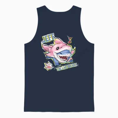 Marvel Rivals Pvp Jeff the Land Shark Incognito Dolphin Skin Unisex Tank Top - Navy