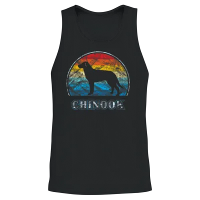 Chinook Dog Vintage Design Dog Unisex Tank Top - Black